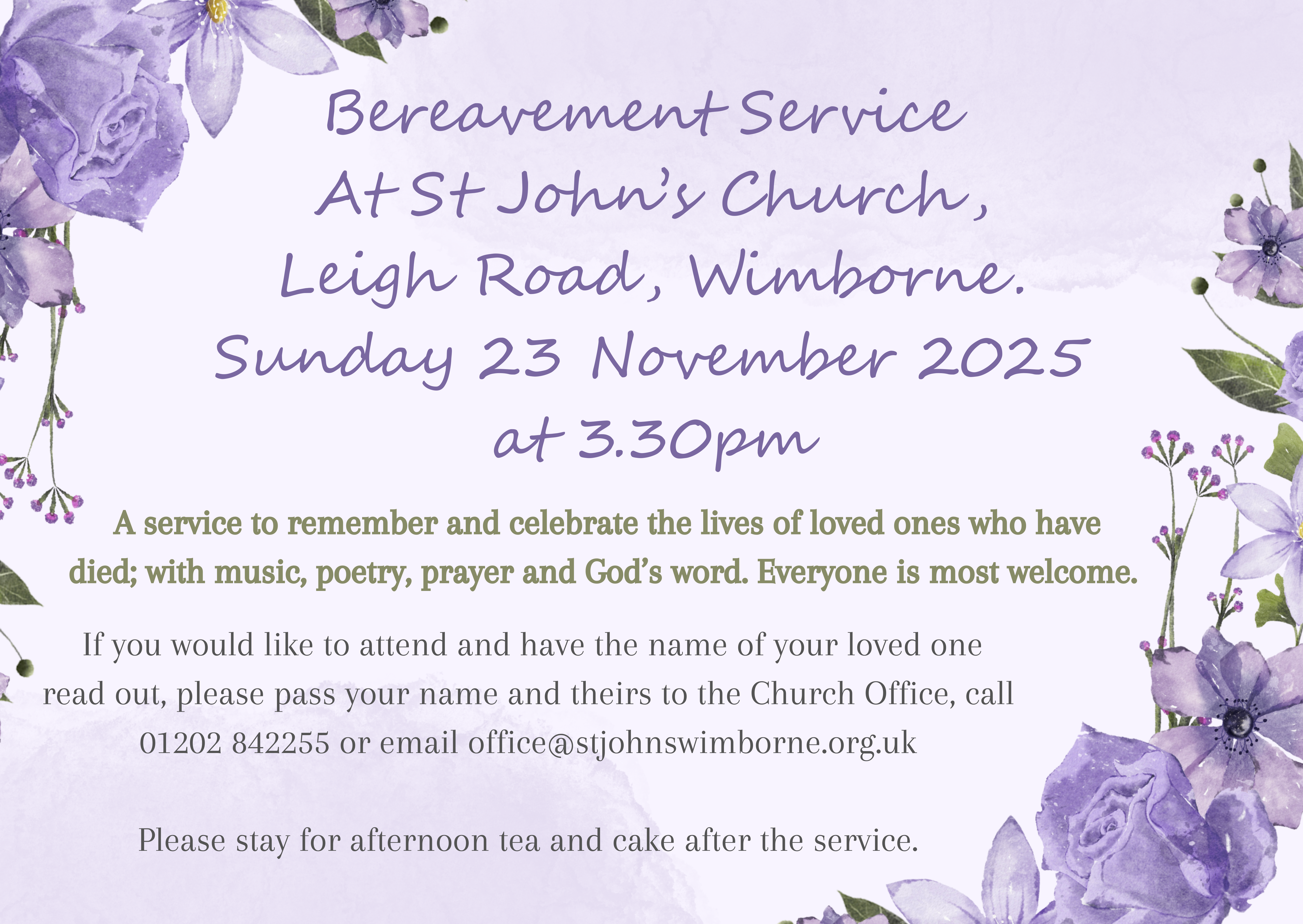Bereavement Service leaflet 20